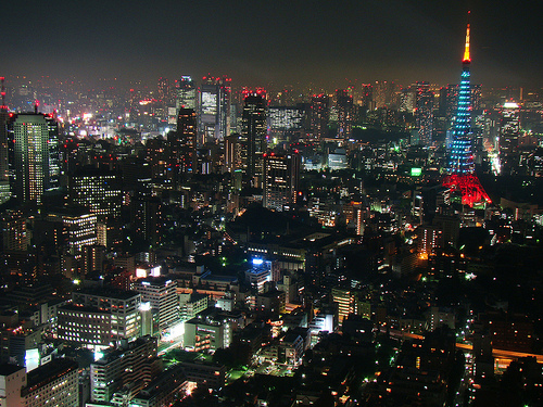 Tokyo Ansicht bei Nacht